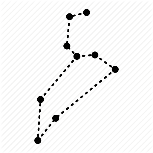 Constellation, Leo, Sky, Space, Stars Icon