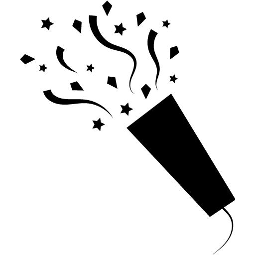 Black Confetti Icon