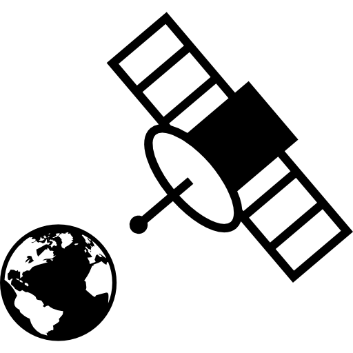 Space Satellite Station With Earth In View Icons Free Download