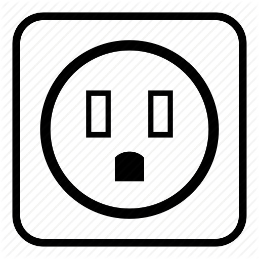 Outlet, Plug, Power, Socket, Type B, Typeb Icon