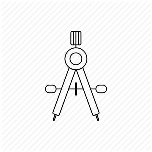 Architecture, Compass, Drawing, Engineering, Outline Icon