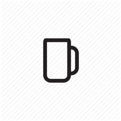 Beer, Big, Drink, Food, Glass, Outline Icon