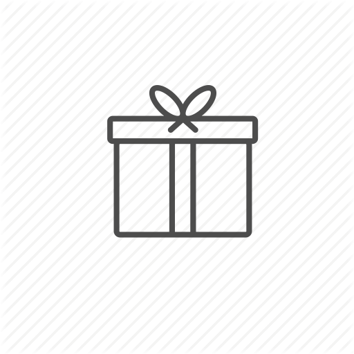 Christmas, Gift, Line, Outline Icon