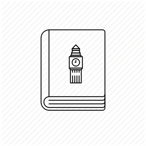 English, Language, Literature, Outline Icon