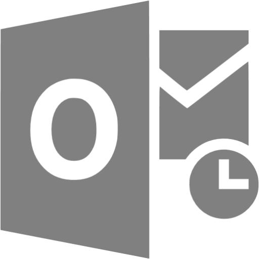 Gray Outlook Icon