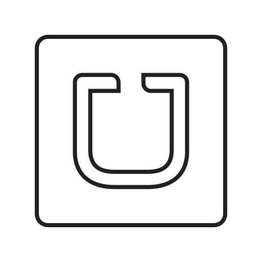 App, Communication, Mobile, Network, Screen, Transportation, Uber Icon