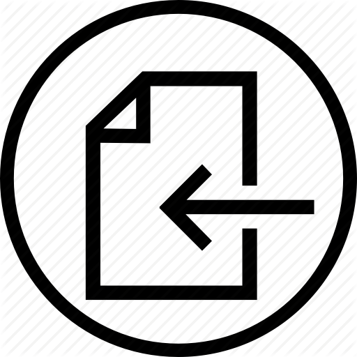 Bitmap, Enter, Export, File, In, Left, Outside Icon