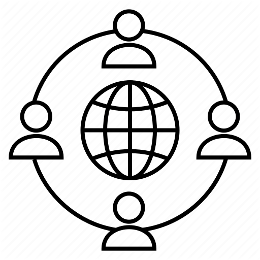 Communication, Global, Globe, Network, Outsourcing Icon