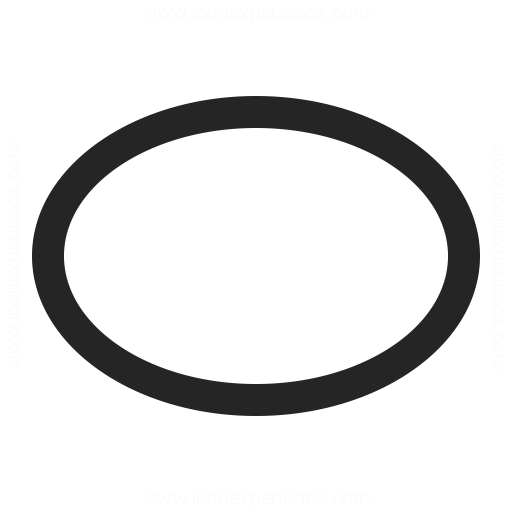 Shape Ellipse Icon Iconexperience