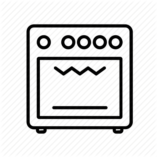 Bake, Baking, Cooking, Grill, Heating, Kitchen, Oven Icon