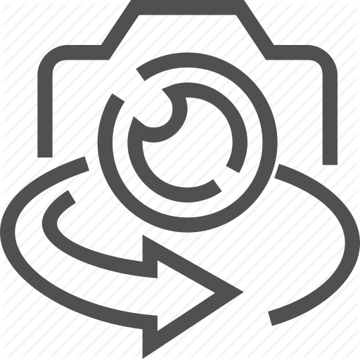 Angle, Around, Camera, Overview, Rotation, View, Wide Icon