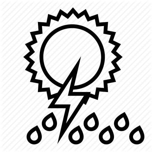 Heavy Rain, Storm, Weather Icon