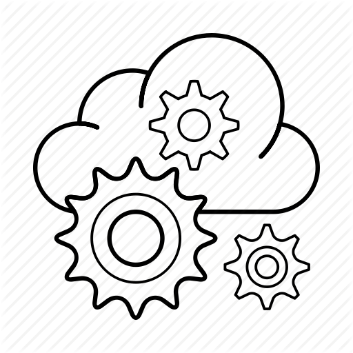 Cloud, Computing, Paas, Platform, Server, Service, Settings Icon