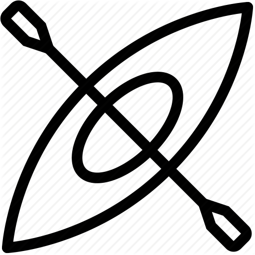 Boat, Canoe, Kayak, Paddle, Sport Icon