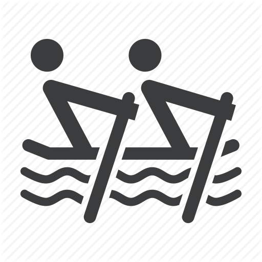 Boat, Canoe, Paddle, Row, Rowing, Sea, Water Icon