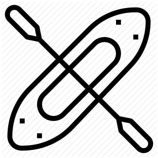 Boat, Kayak, Paddle Icon