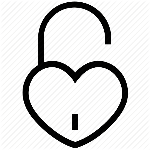 Heart Care, Heart Lock, Heart Padlock, Love, Love Lock Icon