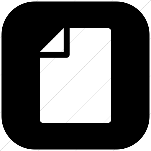 Flat Rounded Square White On Black Broccolidry