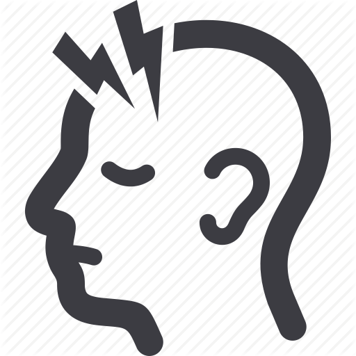 Head Pain, Headache, Migraine, Sick Icon