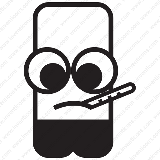 Download Dooda,sick,infirm,fever,pain,temperature Icon Inventicons