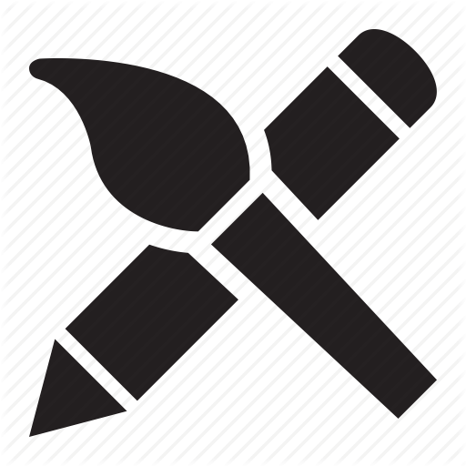 Paintbrush, Pencil Icon