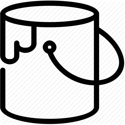 Bucket, Color, Paint Icon