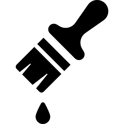 Paint Brush With Drop