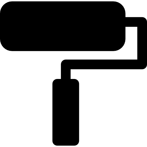 Paint Roller Silhouette Icons Free Download