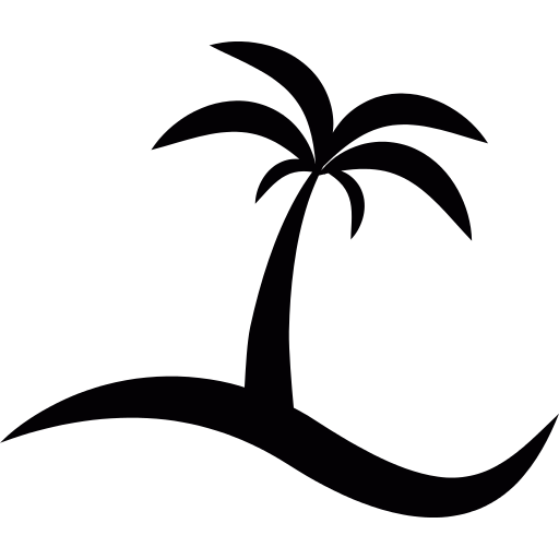Island With A Palm Tree Png Icon