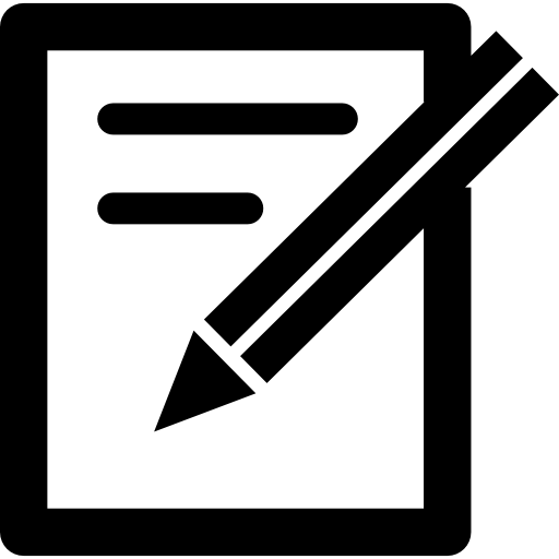 Pencil And Paper Icon