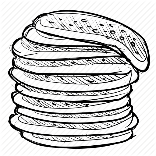 Breakfast, Crepe, Food, Meal, Pancake, Stack Icon