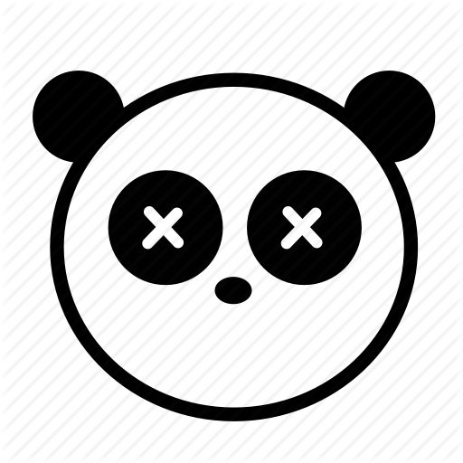 Animal, Black And White, Cute, Emoji, Panda Icon