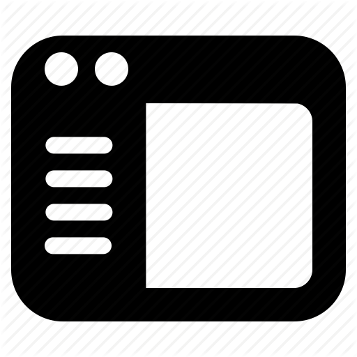 Left, Left Side, Menu, Panel Icon