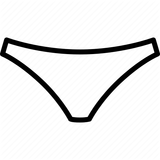 Female Underwear Panties Types Thing Line Vector Icons Stock Vector