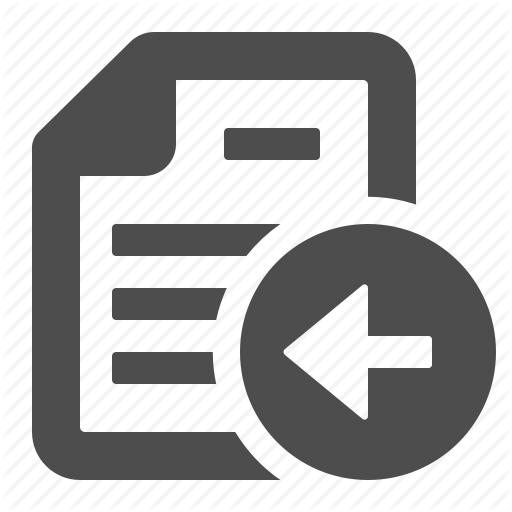 Arrow, Button, Document, File, Left, Paper, Sheet Icon