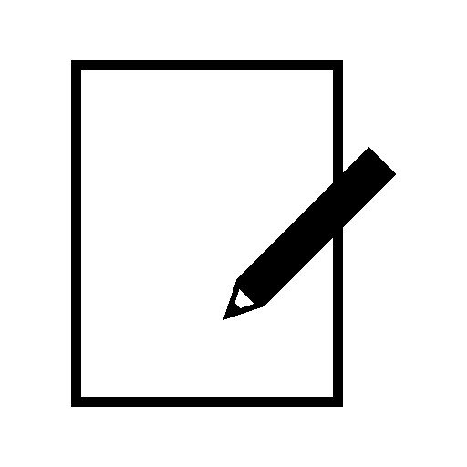 Pencil And Paper Icon Png