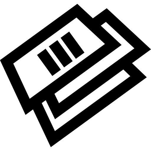 Text Papers Stack Icons Free Download