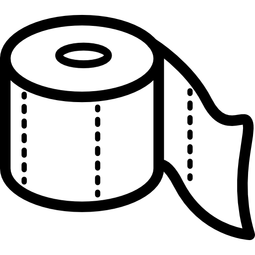 Toilet Paper Roll Outline Icons Free Download