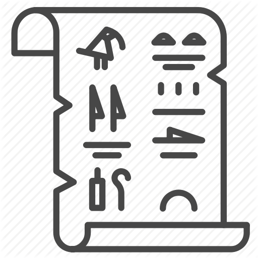 Ancient, Document, Egypt, Paper, Papyrus Icon