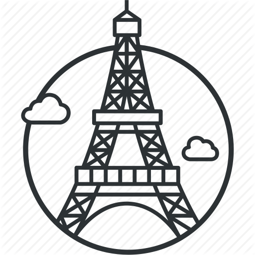 Eiffel, France, Landmark, Line, Paris, Sight, Tourism Icon