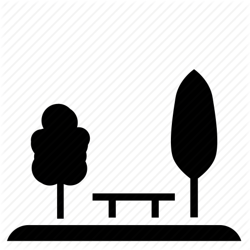 Bench, Nature, Park, Tree Icon