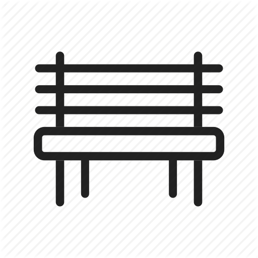 Bench Chair Garden Outdoor Park Parking Sit Icon Seapine