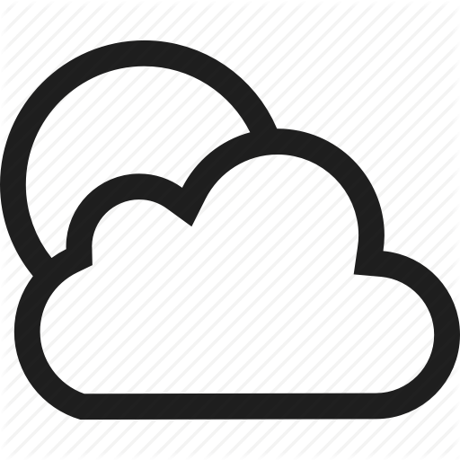 Moon, Night, Partly Cloudy, Weather Icon