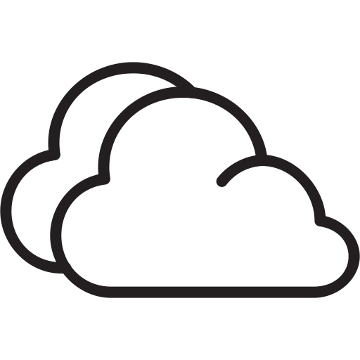 Cloudy Outline Icon