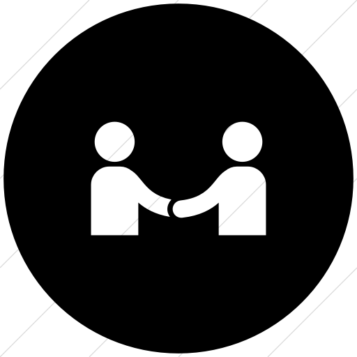 Flat Circle White On Black Ocha Humanitarians Activity