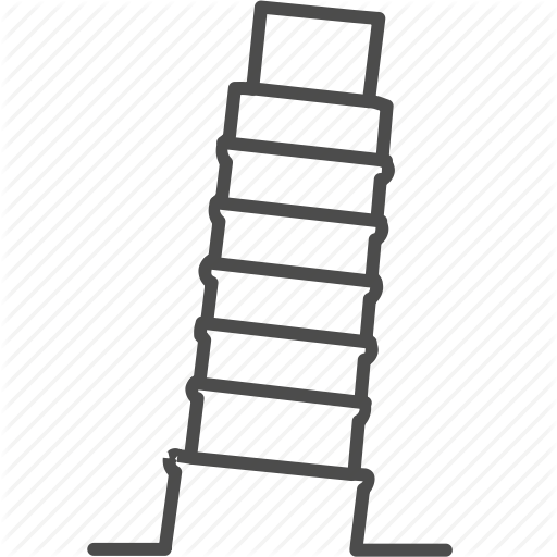 Falling, Italy, Pisa, Tower Icon