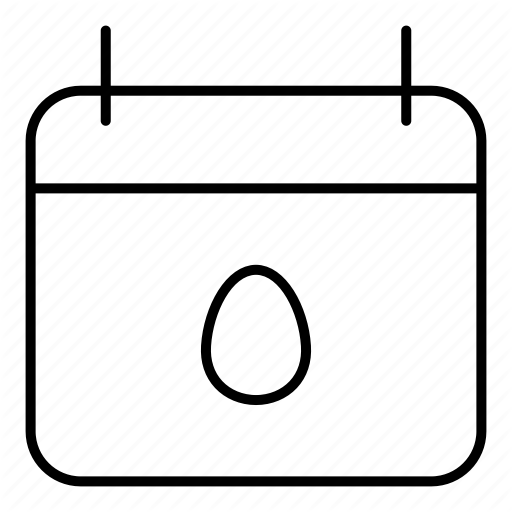 Cal, Calendar, Celebration, Day, Easter, Easter Sunday, Egg Icon