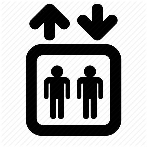 Elevator, Lift, Passenger Icon