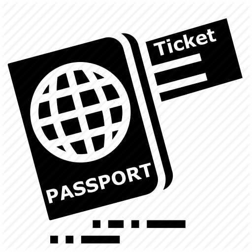 Document, Identity, Passport, Ticket, Tourism, Travel, Visa Icon