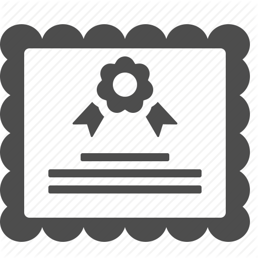 Award, Certificate, Diploma, Graduate, Graduation, Patent Icon